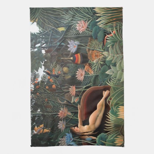 Linge De Cuisine Henri Rousseau The Dream Jungle Flowers Naive Art (Vertical)