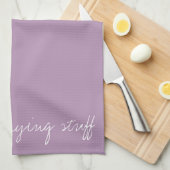 Linge De Cuisine Herbe de lavande personnalisée (Quart Plié)