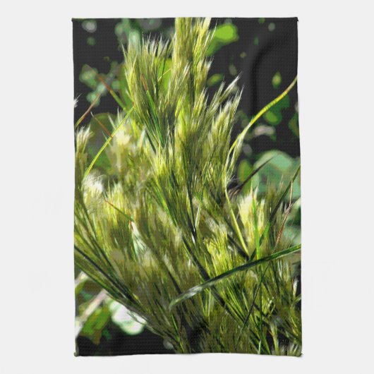 Linge De Cuisine Herbe de plage dans la brise (Vertical)