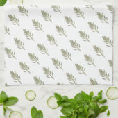 Linge De Cuisine Herbe de Sage plante verdure botanique Cuisine (Plié)