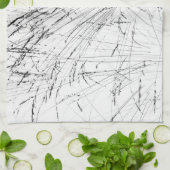 Linge De Cuisine Herbe D'Hiver En Neige (Plié)