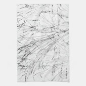 Linge De Cuisine Herbe D'Hiver En Neige (Vertical)