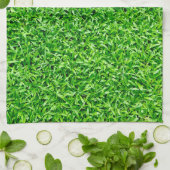 Linge De Cuisine Herbe verte (Plié)