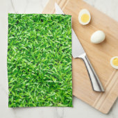 Linge De Cuisine Herbe verte (Quart Plié)
