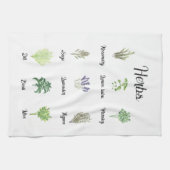 Linge De Cuisine Herbes Aquarelle Sage Thyme Rosemary Cuisine (Horizontal)