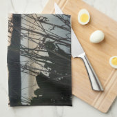 Linge De Cuisine Herbes au lac Sunset (Quart Plié)