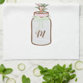 Linge De Cuisine Herbes de romarin en Jar Monogram (Plié)