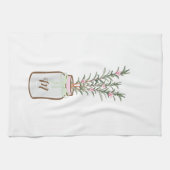 Linge De Cuisine Herbes de romarin en Jar Monogram (Horizontal)