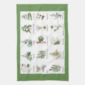 Linge De Cuisine Herbes et épices illustrations couleur pleine (Vertical)