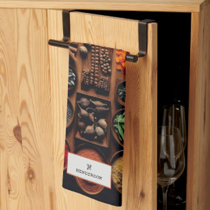 Linge De Cuisine Herbes et épices Monogramme