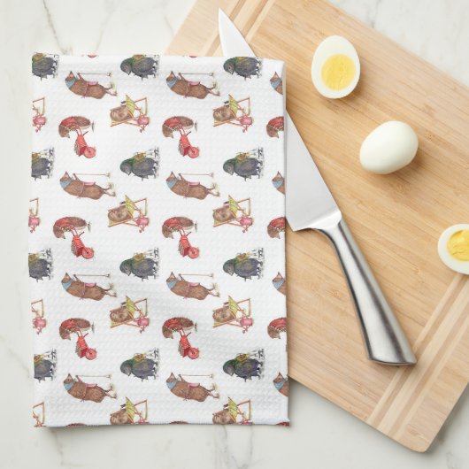 Linge De Cuisine Hérisson (Quart Plié)