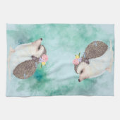 Linge De Cuisine Hérisson aquarelle adorable (Horizontal)