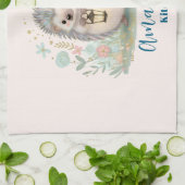 Linge De Cuisine Hérisson mignon avec lanterne (Plié)
