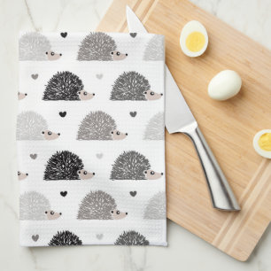 Linge De Cuisine Hérissons et coeurs