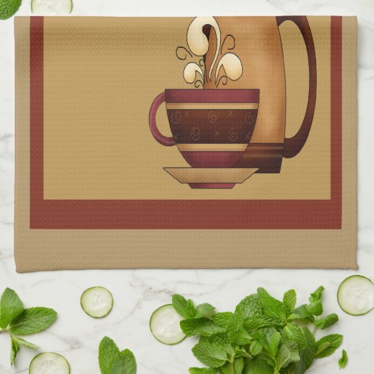 Linge De Cuisine Heure du café (Plié)