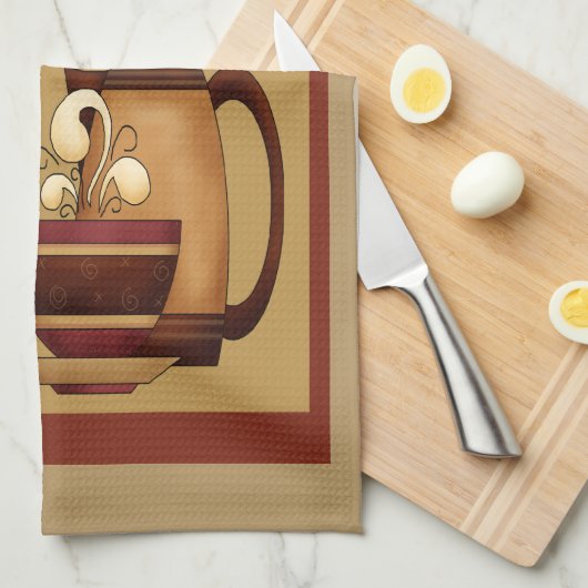 Linge De Cuisine Heure du café (Quart Plié)