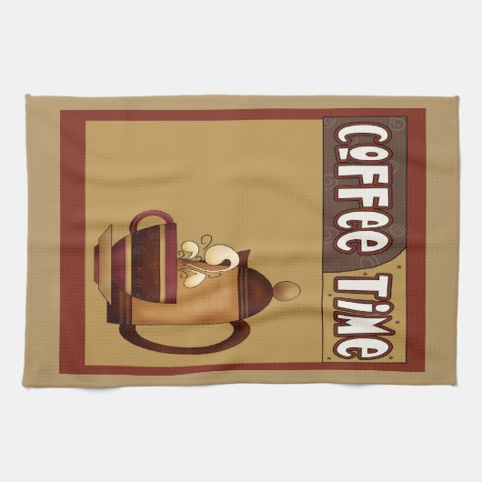 Linge De Cuisine Heure du café (Horizontal)