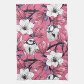 Linge De Cuisine Heure du printemps en rose (Vertical)