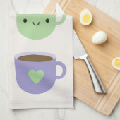 Linge De Cuisine Heure du thé - Kawaii Cup de thé (Quart Plié)