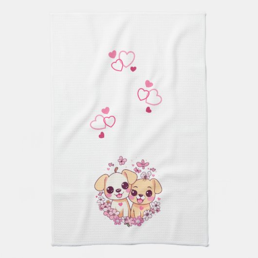 LINGE DE CUISINE HEUREUSE SAINTE-VALENTIN ! (Vertical)