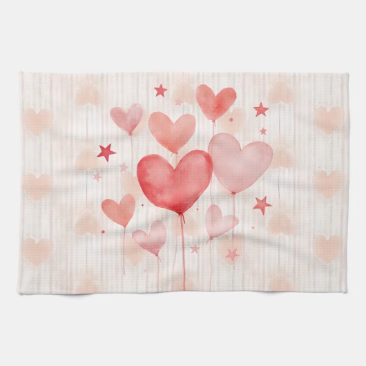 LINGE DE CUISINE HEUREUSE SAINTE-VALENTIN ! (Horizontal)