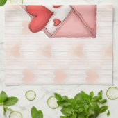 LINGE DE CUISINE HEUREUSE SAINTE-VALENTIN ! (Plié)