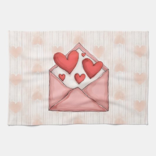 LINGE DE CUISINE HEUREUSE SAINTE-VALENTIN ! (Horizontal)