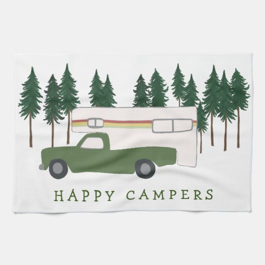 Linge De Cuisine HEUREUX CAMPERS Camping Camping RVing Trees Forest (Horizontal)