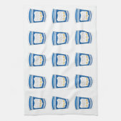 Linge De Cuisine Heureux De Vous Servir NYC Grec Diner Blue Coffee  (Vertical)