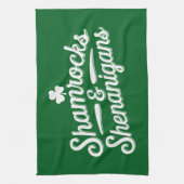 Linge De Cuisine Heureux Jour de la Saint Patrick Lucky Shamrock&Sh (Vertical)