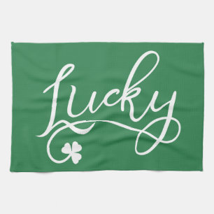 Linge De Cuisine Heureux Jour de la Saint Patrick Shamrock irlandai