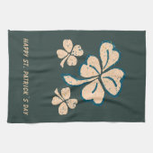 Linge De Cuisine Heureux Shamrock Clover Joyeux Saint Patrick`s Day (Horizontal)