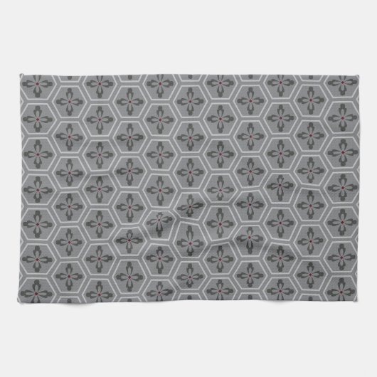 Linge De Cuisine Hexagon floral (Horizontal)