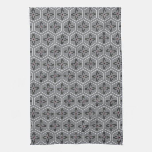 Linge De Cuisine Hexagon floral (Vertical)