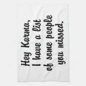 Linge De Cuisine Hey Karma... (Vertical)