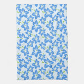 Linge De Cuisine Hibiscus Bleu, Fleurs Bleues, Motif De Fleurs (Vertical)