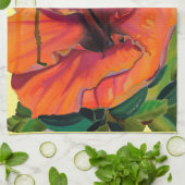 Linge De Cuisine Hibiscus d'oranger tropical d'été (Plié)