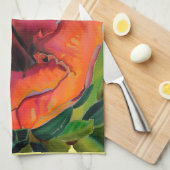 Linge De Cuisine Hibiscus d'oranger tropical d'été (Quart Plié)