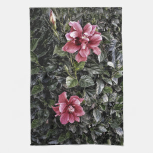 Linge De Cuisine Hibiscus givré