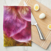 Linge De Cuisine Hibiscus peint en Hawaï rose (Quart Plié)