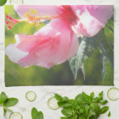 Linge De Cuisine Hibiscus rose (Plié)