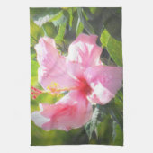 Linge De Cuisine Hibiscus rose (Vertical)