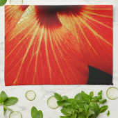 Linge De Cuisine Hibiscus rouge (Plié)