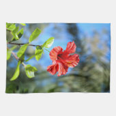 Linge De Cuisine Hibiscus rouge (Horizontal)