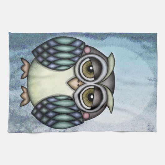 Linge De Cuisine Hibou (Horizontal)