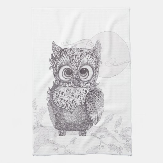 Linge De Cuisine Hibou (Vertical)