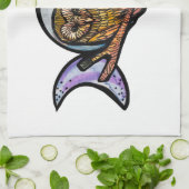 Linge De Cuisine Hibou à trois lunes (Plié)