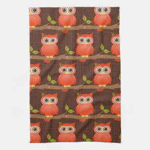 Linge De Cuisine Hibou de thanksgiving d'automne/automne