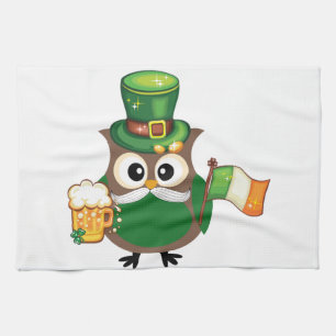 Linge De Cuisine Hibou irlandais pour le jour de St Patrick