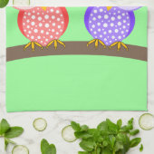 Linge De Cuisine hiboux mignons (Plié)